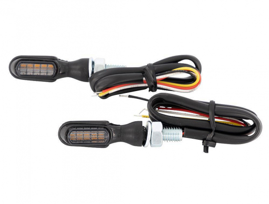 BR BLACK / ALL - IN - ONE / Rücklichtblinker Kombi / HEAT - schwarz / dunkles Glas / 1 Paar / E-Zeichen