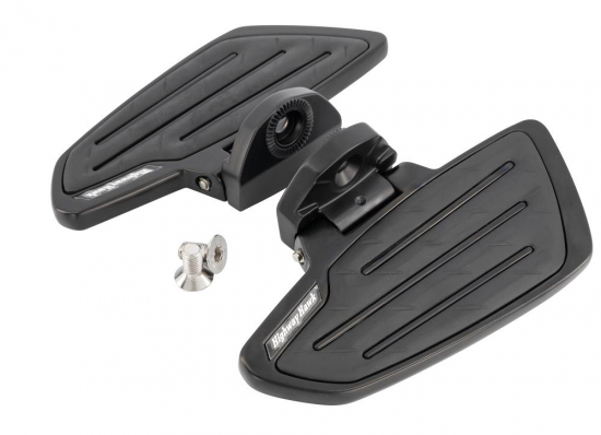 HH Sozius-Trittbretter / New Tech Glide / schwarz matt / Honda VT 750 ACE C2 / RC44 / 1 Paar / ABE