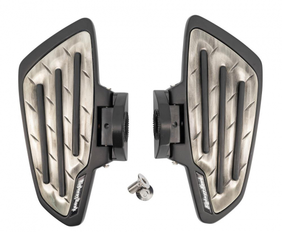 HH Sozius-Trittbretter / New Tech Glide Metall / schwarz / Honda VT 750 ACE 2 / RC44 / 1 Paar / ABE