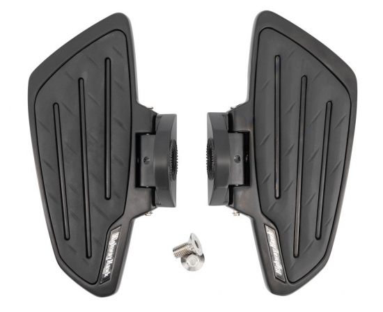 HH Sozius-Trittbretter / New Tech Glide / schwarz matt / Honda VT 750 ACE C2 / RC44 / 1 Paar / ABE