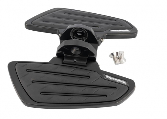 HH Sozius-Trittbretter / New Tech Glide / schwarz matt / Honda VT 750 ACE C2 / RC44 / 1 Paar / ABE