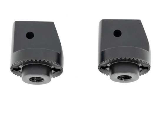 HH Sozius-Trittbretter / New Tech Glide - schwarz / VT 750 RC50 - RC53 / C - M 800 - M 1500 / XVS 125 - XV 535 - XV 1600 1 Paar / ABE