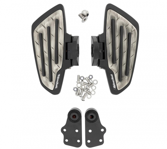 HH Sozius-Trittbretter / New Tech Glide - Metall / schwarz / Suzuki VZR 1800 M Intruder / 1 Paar / ABE