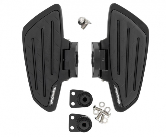 HH Sozius-Trittbretter / New Tech Glide - schwarzmatt / Yamaha XVS 950 / XVS 1300 Midnightstar / 1 Paar / ABE