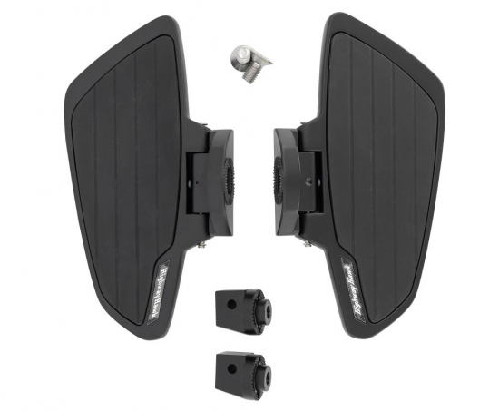 HH Sozius-Trittbretter / Smooth - schwarz matt / Honda VT 750 ACE C2 / RC44 / 1 Paar ABE