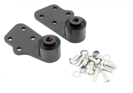 HH Sozius-Trittbretter / New Tech Glide - Metall / schwarz / Suzuki VZR 1800 M Intruder / 1 Paar / ABE