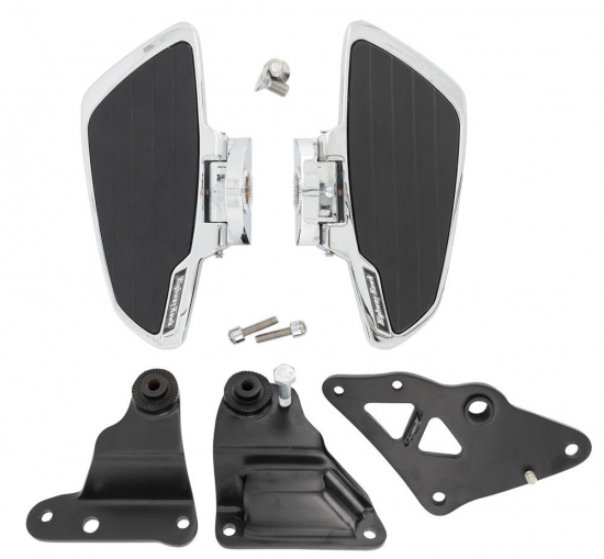 HH Fahrer-Trittbretter / Smooth - chrom / Kawasaki VN 900 Custom / keine Classic / 1 Paar / ABE