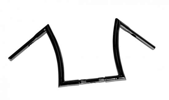 HH Lenker Bad Ape / 3 Loch-Bohrung / 1" / 25,4mm / 800 / 355 mm - 14" / BR - gepulvert - schwarz - nach Wahl / Tüv