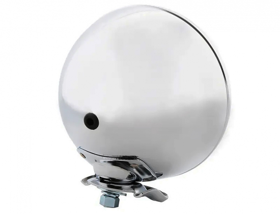 Preview: HS - 7 Zoll - LED - Scheinwerfer / chrom / HD - Style Typ 11 - mit TFL / Befestigung unten / E-Zeichen