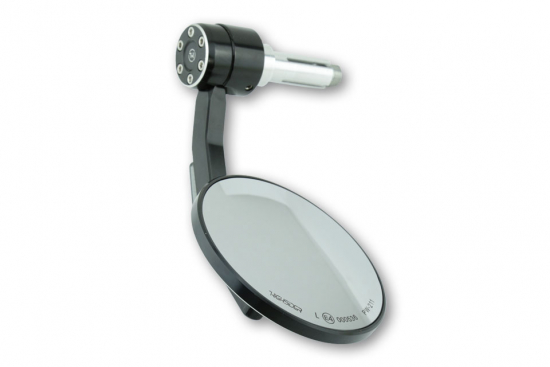 HS Lenkerendenspiegel - CONERO - mit LED-Blinker / universal / schwarz 1 Stck