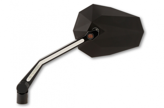 HS Spiegel - universal / Stealth -X4 - mit LED-Blinker + Positionslicht- schwarz / E-geprüft / 1 Paar
