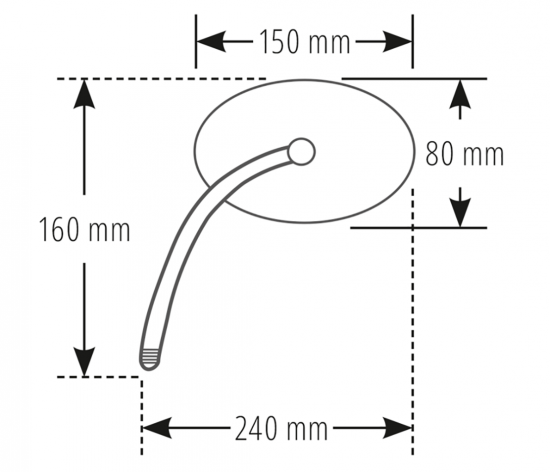 HS Spiegel - universal / Torezzo - mit LED-Blinker / schwarz / E-geprüft / 1 Paar