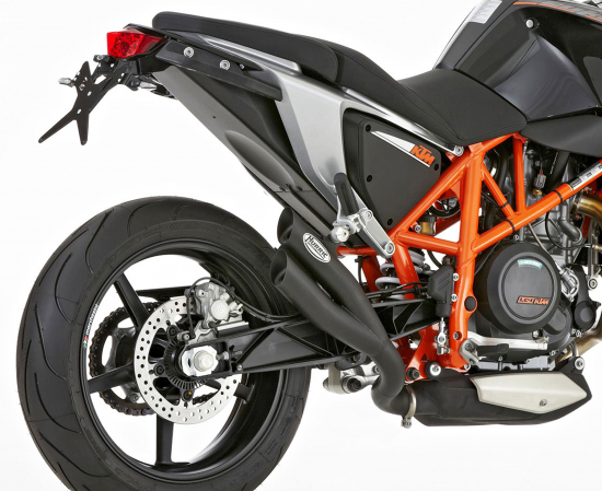 HURRIC Pro 2 / Endschalldämpfer schwarz-matt / KTM Duke 690 / bis 2016  / ABE