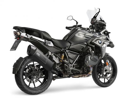 Dr. Jekill & Mr. Hyde - Endschalldämpfer Nomad Hexagon Black Edition  - elektron. verstellbar / BMW R 1250 GS / mit EG / ABE