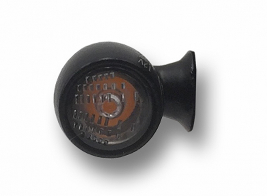 Kellermann LED-MINI-Blinker / Bullet Atto Dark / schwarz / getöntes Glas / Tüv