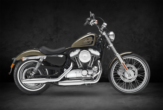 KESSTECH - ESD / chrom + Endkappe Tapered / elektron. verstellbar / HD Sportster XL 1200 / 72 / '14 - '16 / mit EG / ABE