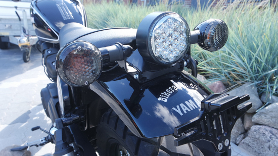Nur bei uns: BR DARK - CUSTOM Blinker - Smoke-Black / 1 Paar / Yamaha XV 950 / SCR 950