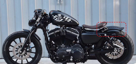 Heckfender Lowbrow - Aluminium - Harley Davidson Sportster 2004 - 2020