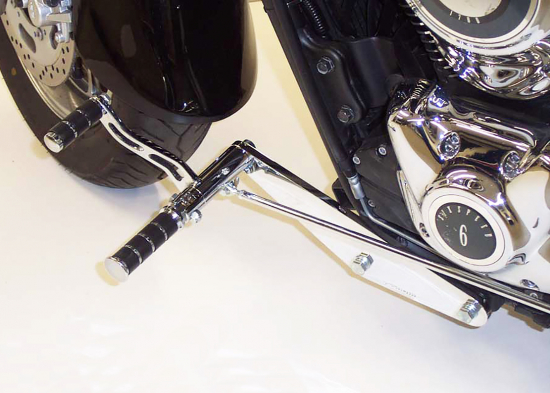 MB vorverl. Fußrasten / 18 cm / Ness Style gefräst / chrom / Kawasaki VN 1700 Classic / VNT 70 E / auch ABS / Tüv