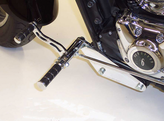 MB vorverl. Fußrasten / 10 cm / Ness Style gefräst / chrom / Kawasaki VN 1700 Classic / VNT 70 E / auch ABS / Tüv