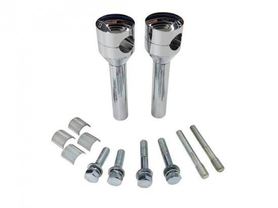MB - Riser - Lenkerhalter Oldstyle - 150 mm - chrom / passend für 1" (25,4 mm) und 7/8" (22 mm) Lenker