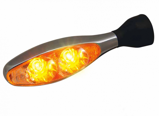 Kellermann - MICRO 1000 Extreme - LED  Blinker chrom / Glas klar / 1 Stück / E-gepr.
