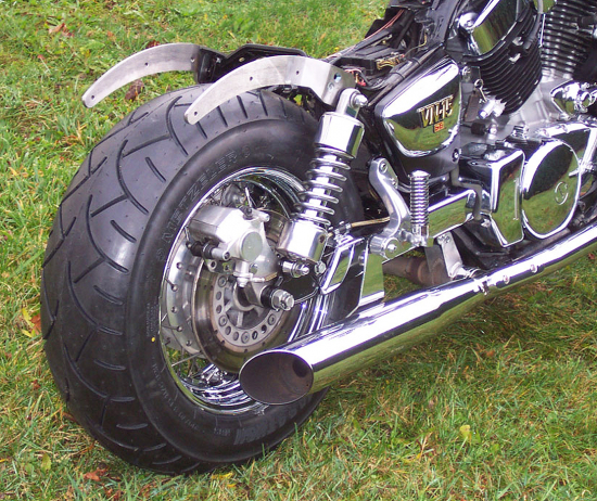 MB Felgenring hinten 6.00 x 15" / Chrom / für Breitreifenumbau / Kawasaki VN 1500 SE - Ausf. B / C / TÜV