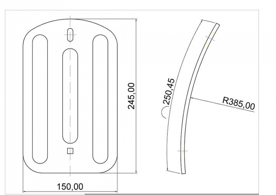 Gepäckträger - Solo Rack - Billet / für Flat-Heckfender / universal / Chrom