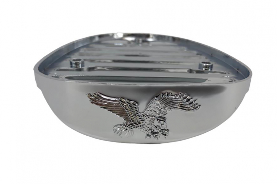 Rücklichtverkleidung - Rücklichtgrill / Yamaha XVS 650 - 1100 - Drag Star Classic - chrom
