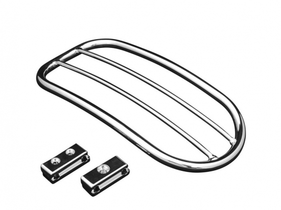 Gepäckträger Solo Rack - Tubular chrom - mit Halterung /  Indian Chief