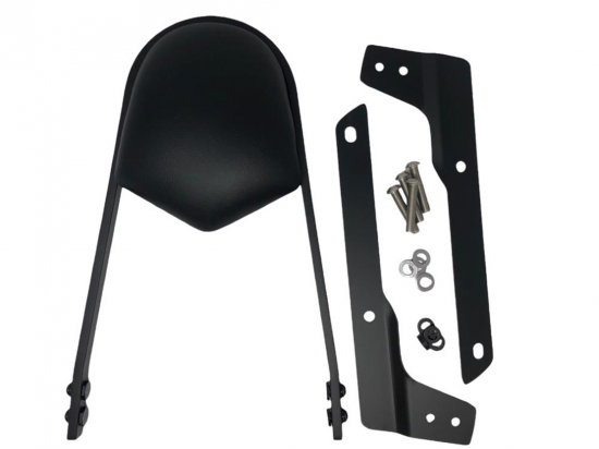 HH Sissy Bar "Wide" / schwarz / 400 mm h / Honda VT 750 Black Spirit - Phantom '10 / RC 53 / inkl. aller Halterungen