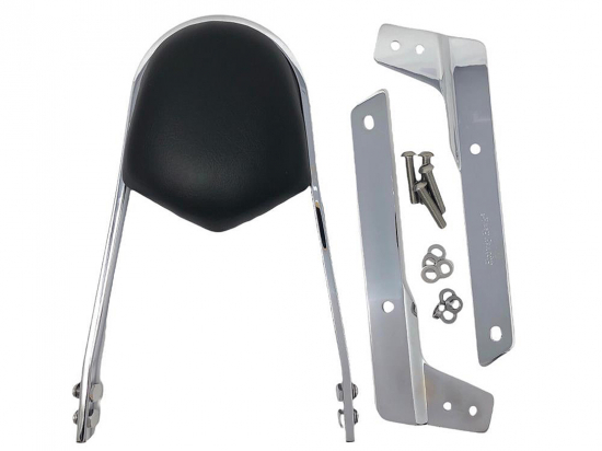 HH Sissy Bar "Wide" / chrom / 400 mm h / Honda VT 750 Black Spirit / RC 53 / inkl. aller Halterungen