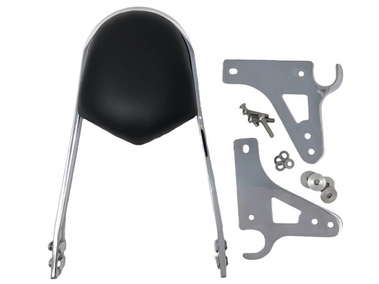 HH Sissy Bar "Wide" / chrom / 400 mm h / Honda VT 1100 ACE C2 / SC 32 / inkl. aller Halterungen
