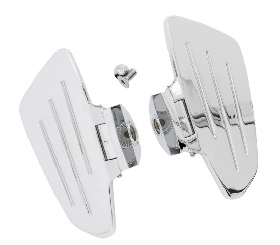HH Sozius-Trittbretter / Smooth - chrom / VT 1100 Shadow / VN 900 - VN 1500 - VN 1600  / VZ 1600 / 1 Paar / ABE