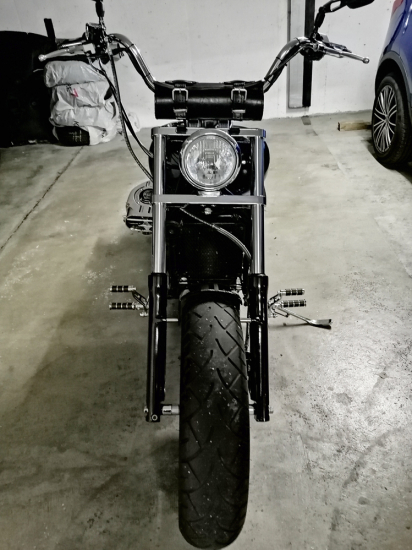 MB vorverl. Fußrasten / 17 cm / Ness Style gefräst / chrom / KAWASAKI VN 800 Custom + Classic / Tüv