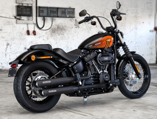 Black Black - Sale: MILLER - Destiny - 2-2 - SlipOn - Euro 5 / HD Softail - Low Rider S / 114 - 117 cui CUI / EG-BE