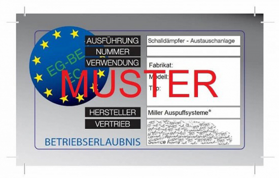 MILLER - E - Karte - Servicecard - universal + nach Modell, wenn Miller zugelassen / 1 Stck