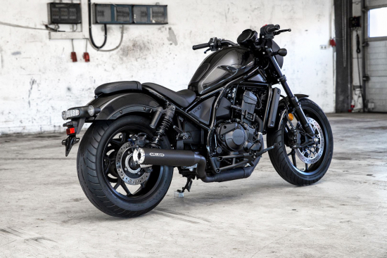 Sofort + Sale: MILLER - 2-1 - BREAKER - black + silber / Honda CMX 1100 Rebel / SlipOn / EURO5 / EG-BE