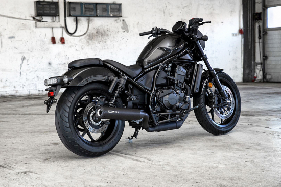 NEU: Sale: Black-Black Edition* MILLER - 2-1 - BREAKER II / Honda CMX 1100 Rebel / SlipOn / EURO 5 + / EG-BE