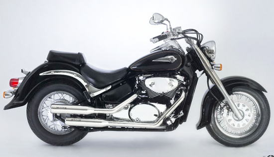 SALE: MILLER - Cruise II - black - 2-2 / Suzuki VL / M / C 800 Volusia / Komplettanlage - mit KAT / EG-BE