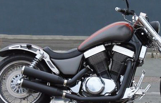 SALE: MILLER 2-2 - DANDY - schwarz / Suzuki VS 1400 Intruder / Komplettanl. / EG-BE