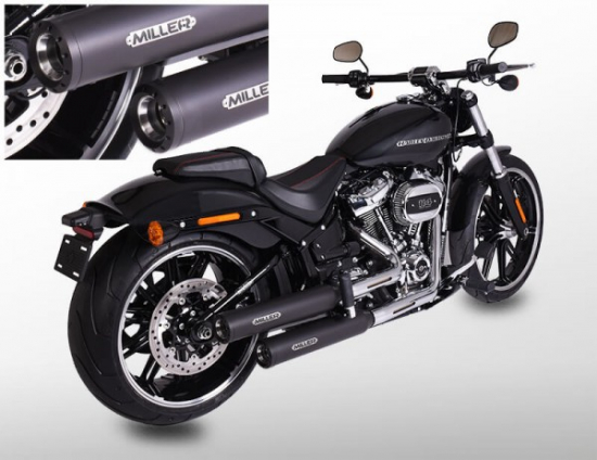 Black Black Sale: MILLER - Arizona - 2-2 - schwarz - SlipOn / Harley Softail Heritage Classic / EG-BE