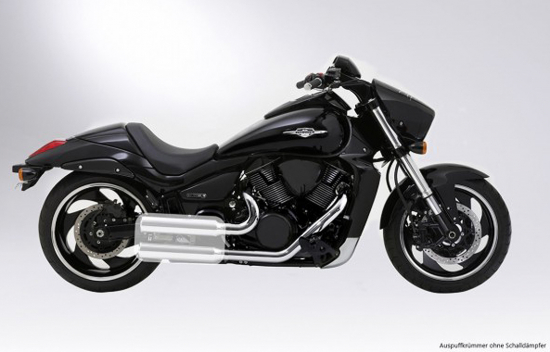 MILLER  El Paso - Auspuffkrümmer / schwarzmatt / Suzuki M 1800 R Intruder / EG-BE