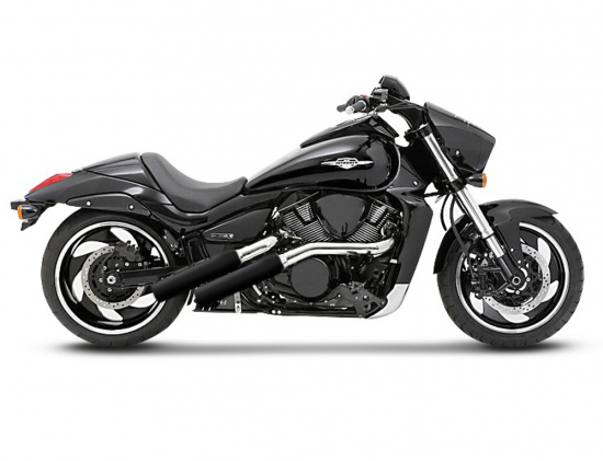 Black Black - Sale: MILLER - El Grande - Komplettanlg. / mit KAT / black - black / Suzuki M 1800 R + R2 + RT / EG-BE