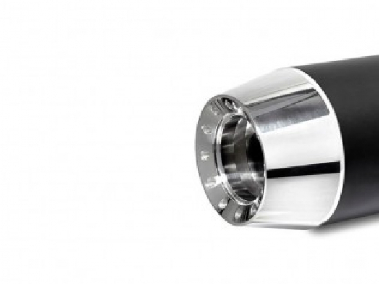 MILLER - MONTANA - silber - 2-2 SlipOn / HD Softail Fat Boy / silber / EG-BE