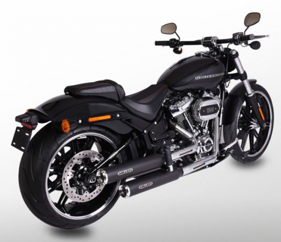 Black Sale: MILLER - Montana - black - 2-2 SlipOn / Harley Softail Blackline / EG-BE