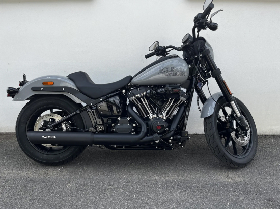 MILLER - Liberty black + Slash-Cut black - SlipOn - Euro 5+ / HD Softail - Street Bob / 117 CUI / EG-BE