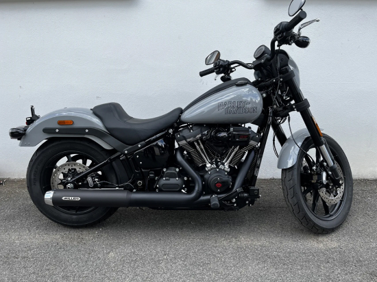 MILLER - Liberty black + Tapered silber - SlipOn - Euro 5+ / HD Softail - Street Bob / 117 CUI / EG-BE