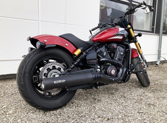 MILLER - YUKON - SlipOn / Edelstahl poliert - EURO 5+ / Indian Scout Sixty - 999 ccm / EG-BE