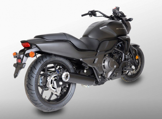 MILLER - Mulsanne X - 2-2 - black / Honda CTX 700 N / A / SlipOn-Auspuff / KAT / ABE
